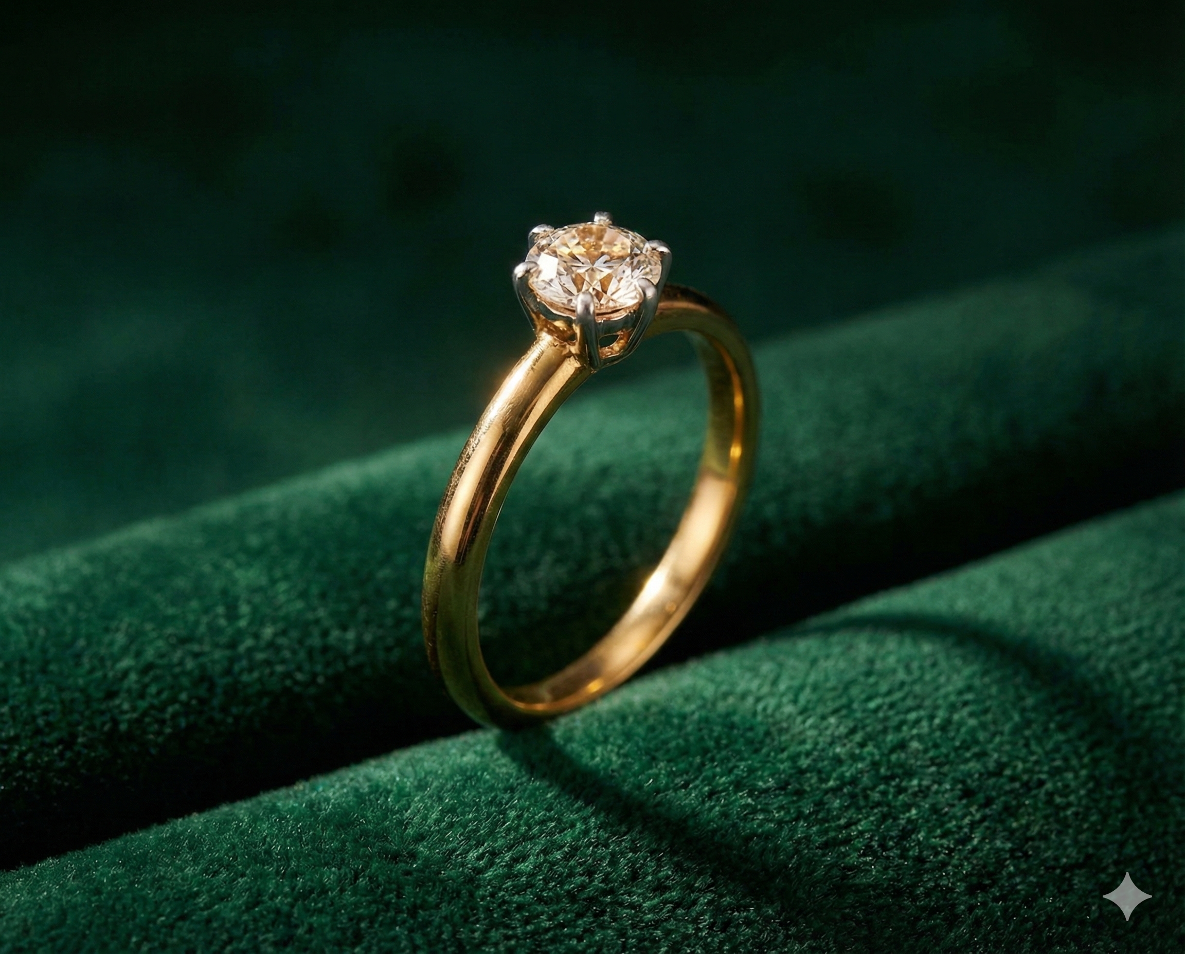 Anel Solitário Angelical