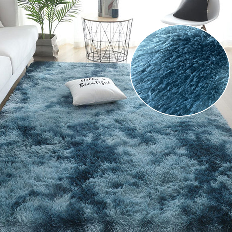 Gray Plush Living Room Carpet
