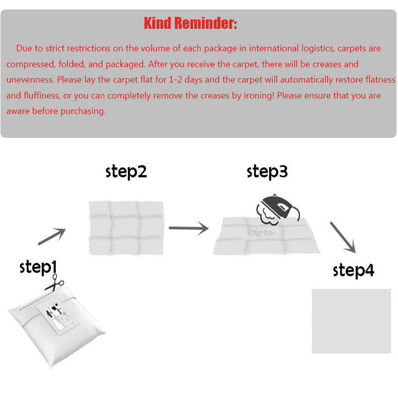 Gray Plush Living Room Carpet