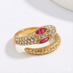 Anel Solitário Snake Sensation