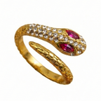 Anel Solitário Snake Sensation