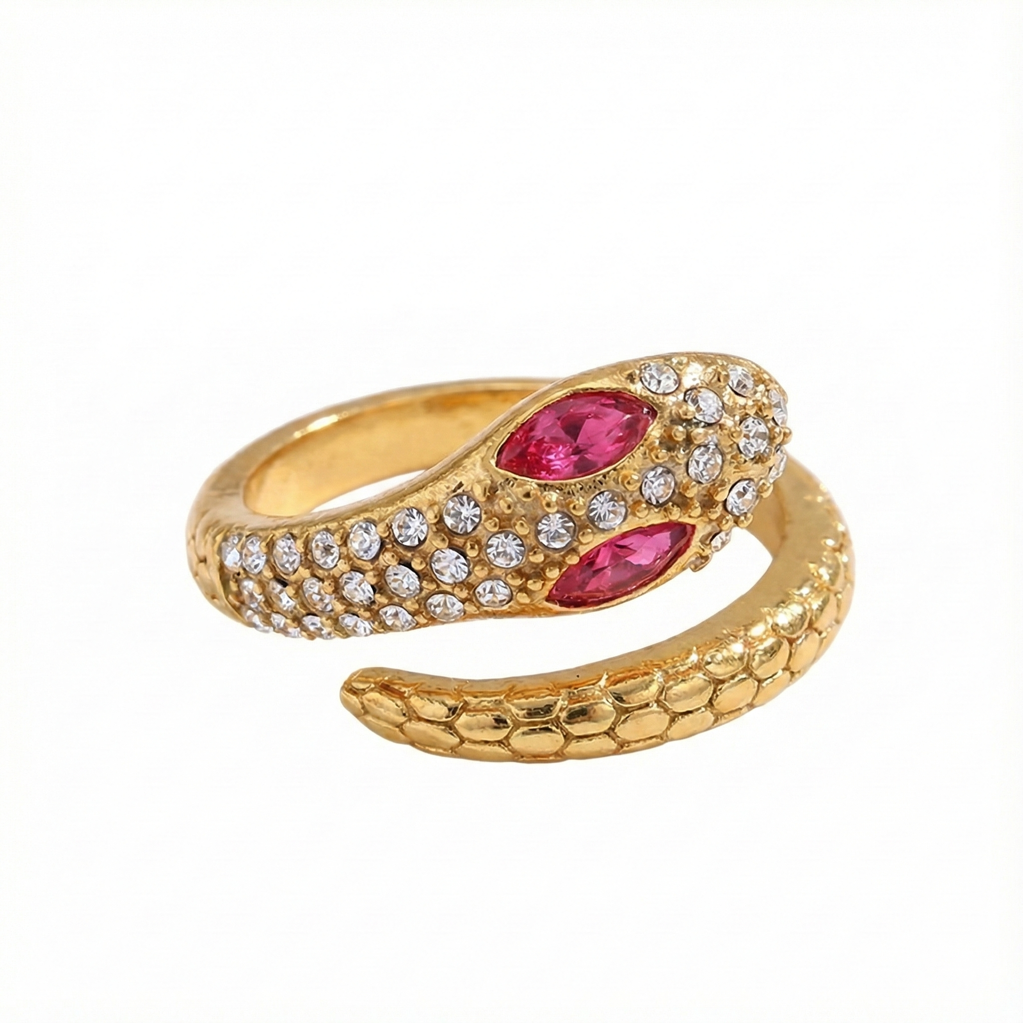 Anel Solitário Snake Sensation