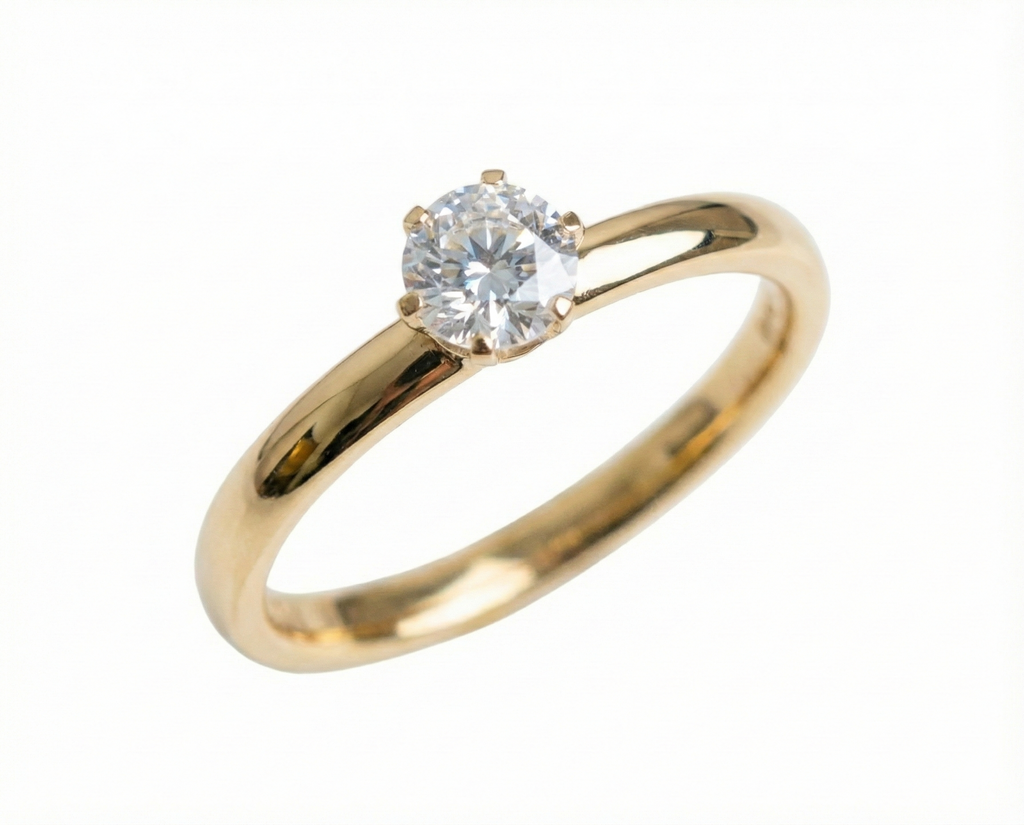 Anel Solitário Angelical