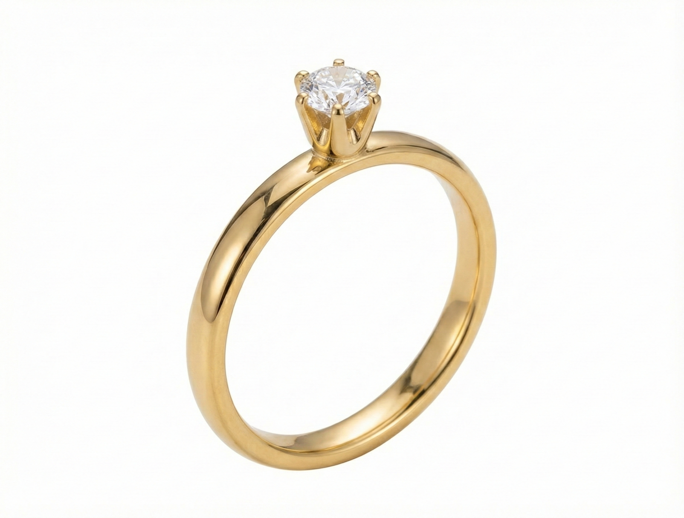 Anel Solitário Angelical