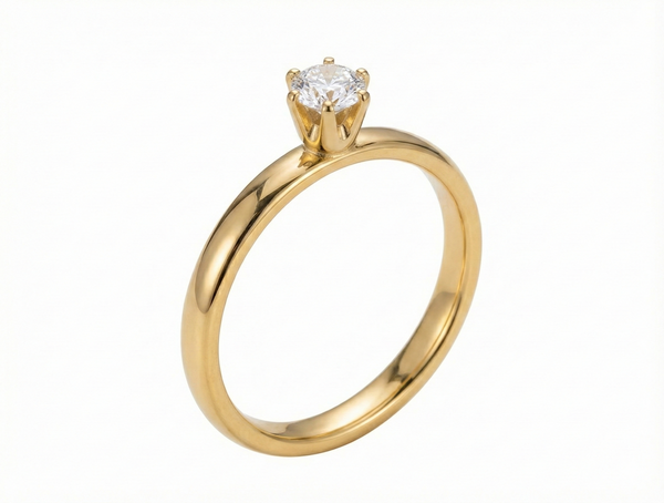 Anel Solitário Angelical