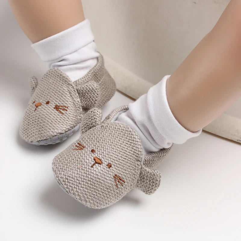 Cotton-Lined Baby Booties – Stay-On Comfort Fit