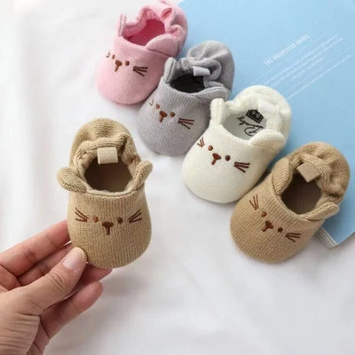 Cotton-Lined Baby Booties – Stay-On Comfort Fit