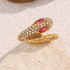 Anel Solitário Snake Sensation