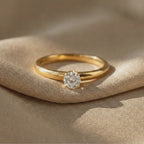 Anel Solitário Angelical